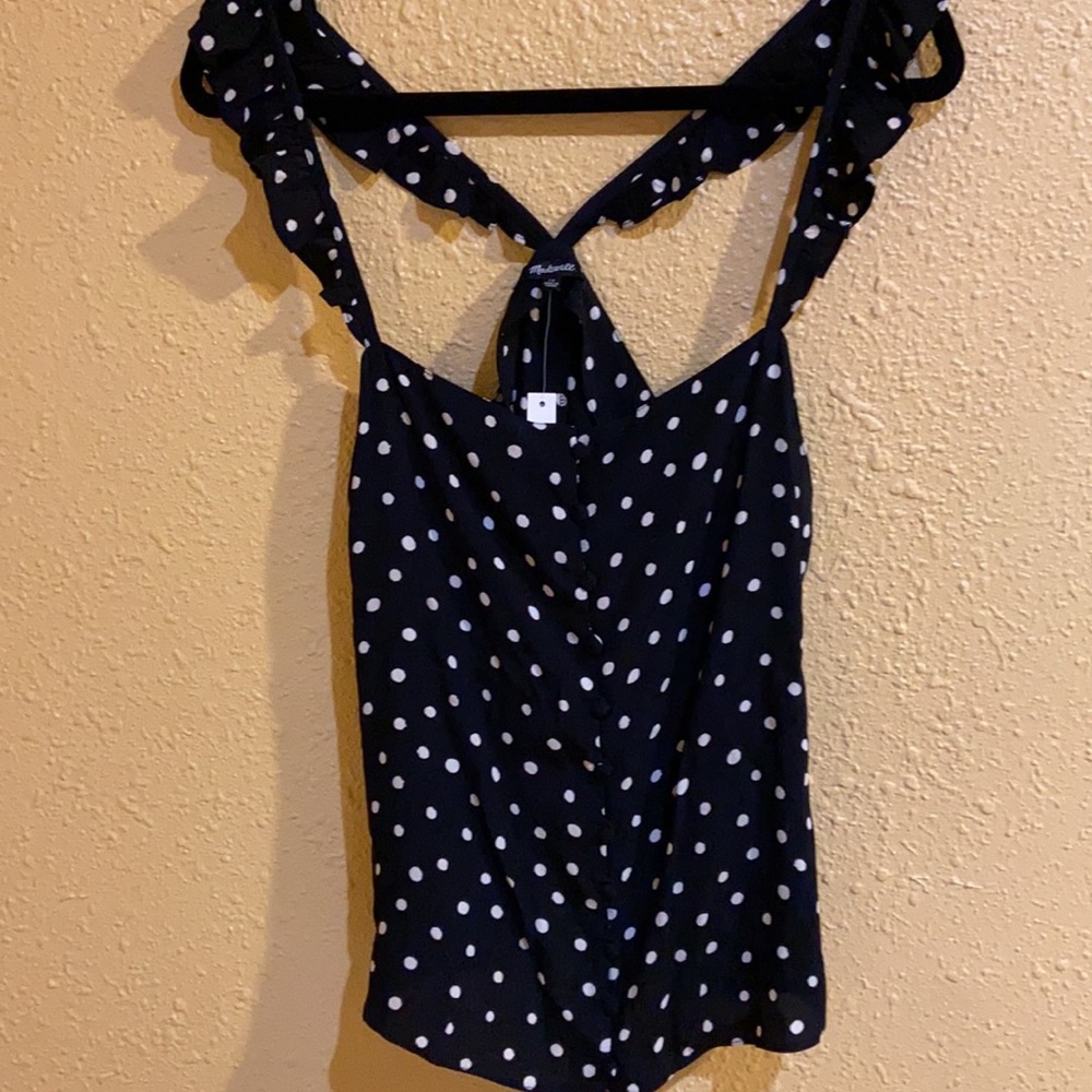 NWT Madewell Ruffle-strap cami top